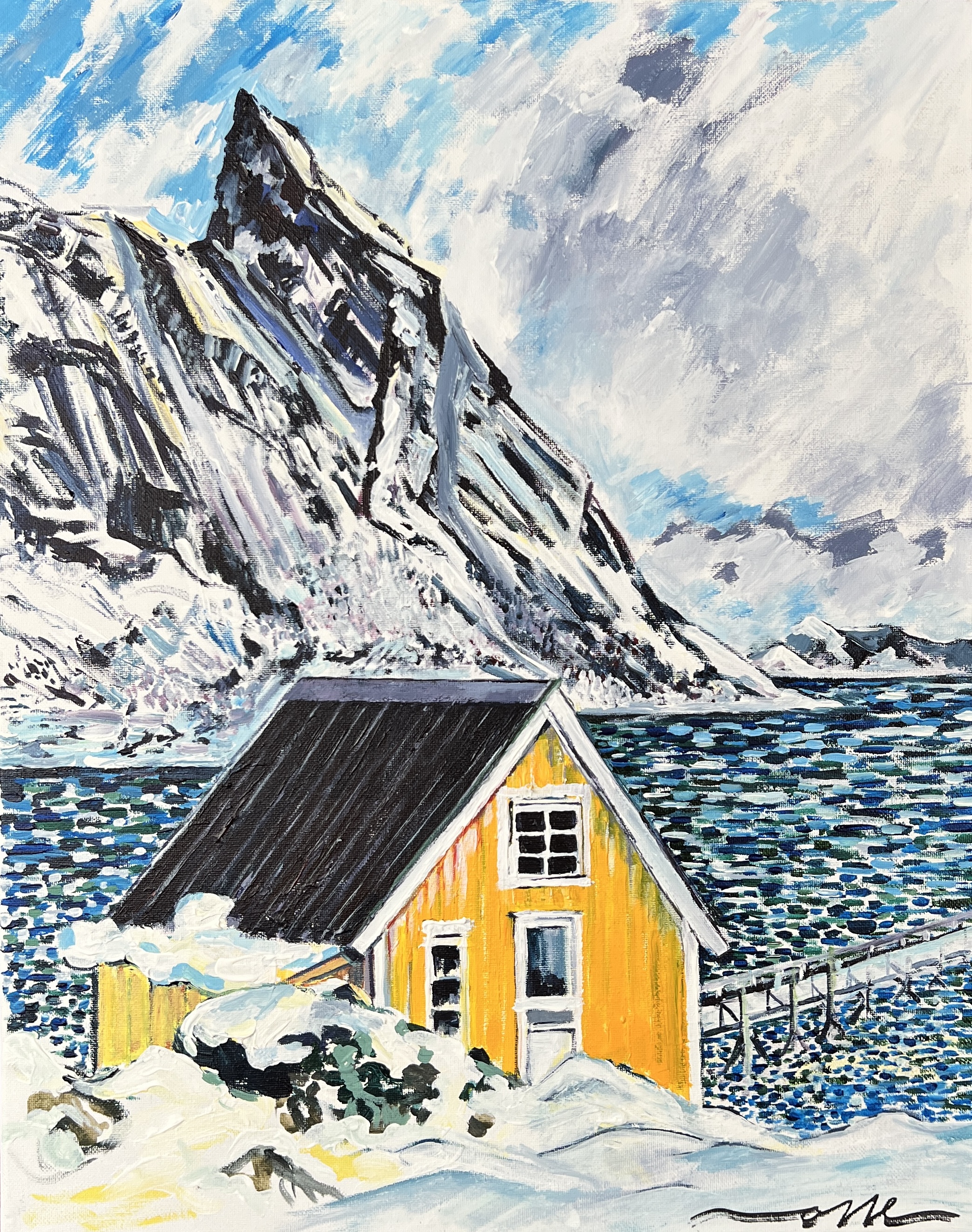Yellow House Vindstad Series Lofoten Norway 2025