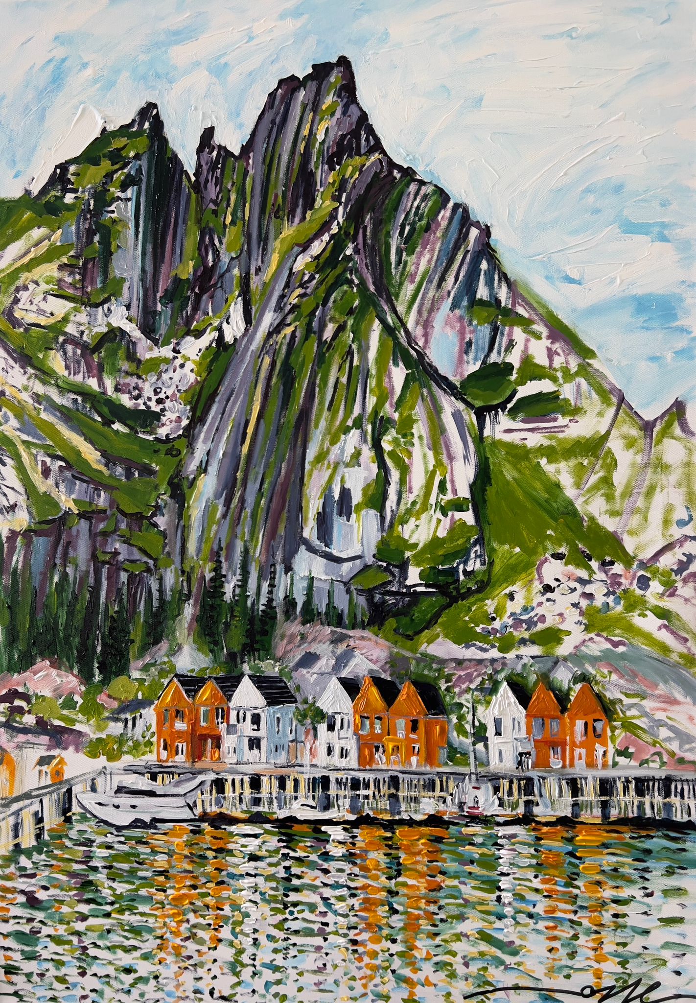 Skottinden from Ballstad Lofoten Norway 2025