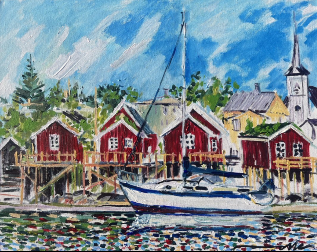 Reine Boat Lofoten Norway